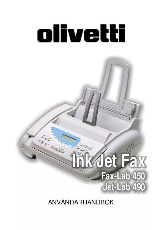 Mode d'emploi OLIVETTI JET-LAB 490