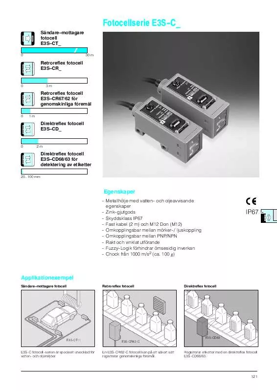 Mode d'emploi OMRON E3S-C