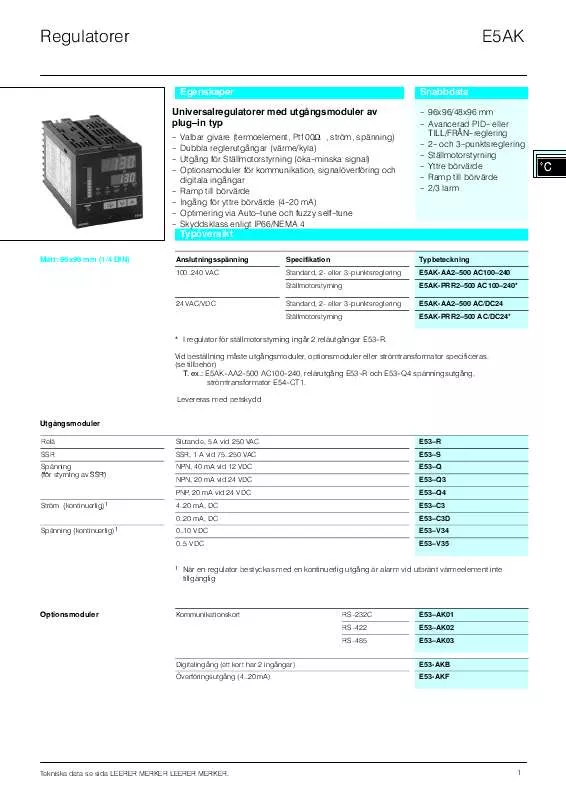 Mode d'emploi OMRON E5AK