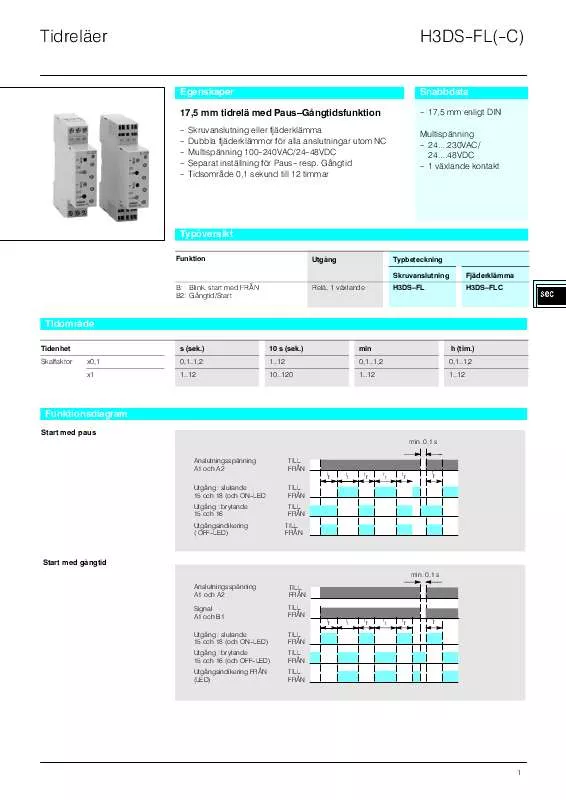 Mode d'emploi OMRON H3DS