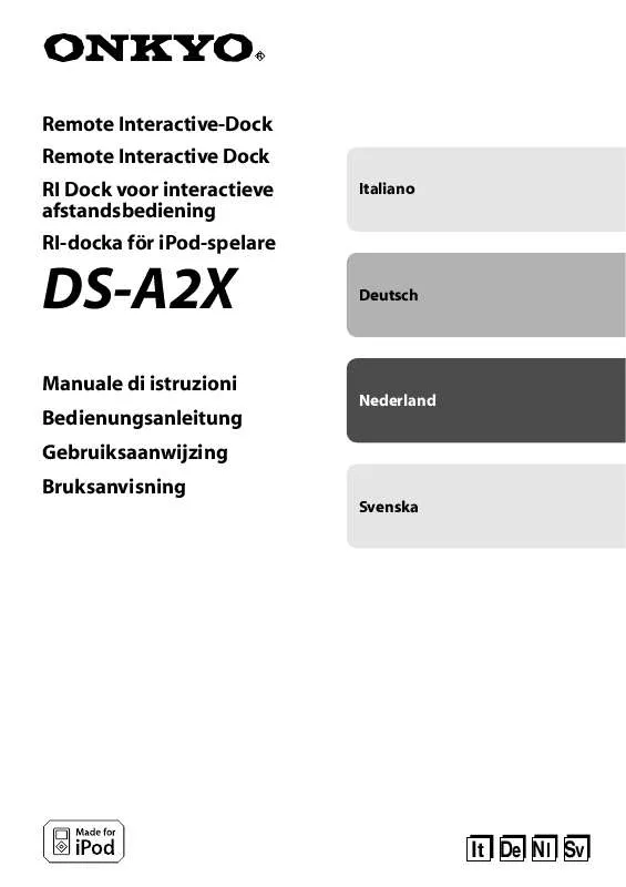 Mode d'emploi ONKYO DS-A2X