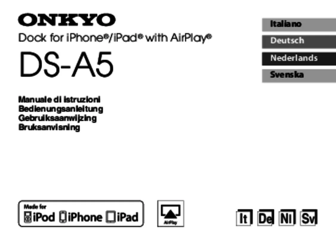 Mode d'emploi ONKYO DS-A5