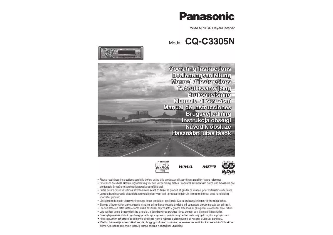 Mode d'emploi PANASONIC CQC3305N