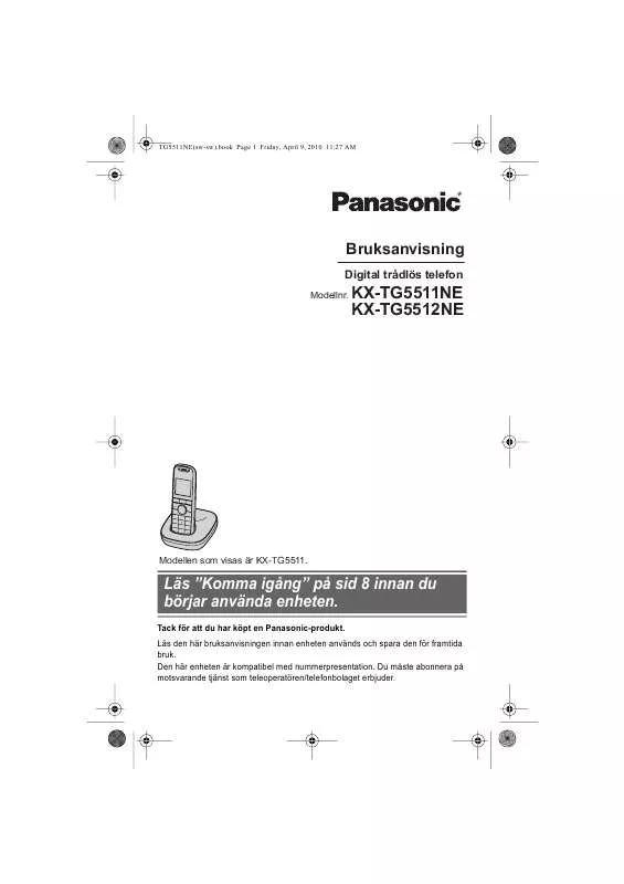 Mode d'emploi PANASONIC KXTG5511NE