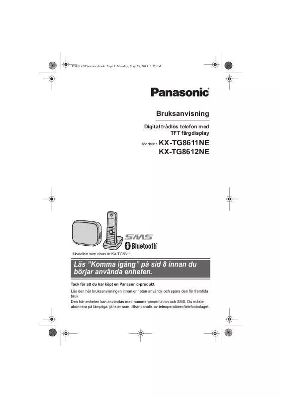 Mode d'emploi PANASONIC KX-TG8611NE