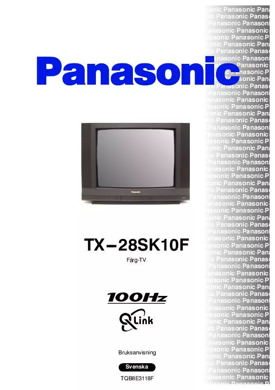 Mode d'emploi PANASONIC TX28SK10F
