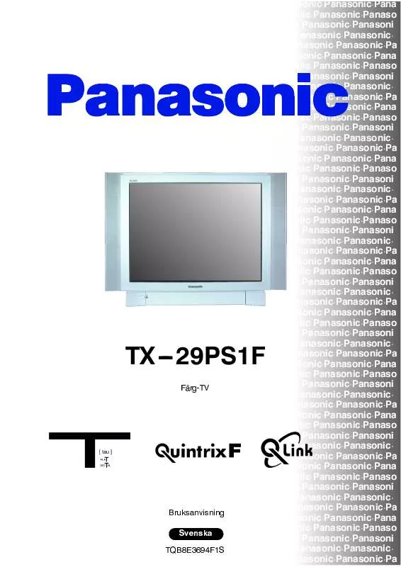 Mode d'emploi PANASONIC TX29PS1F