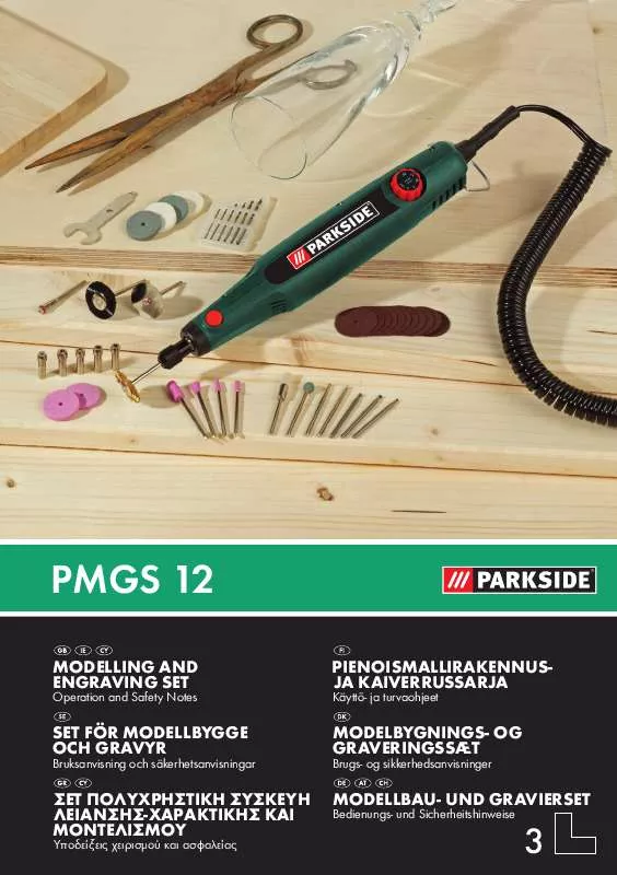 Mode d'emploi PARKSIDE KH 3037 MODELLING AND ENGRAVING SET