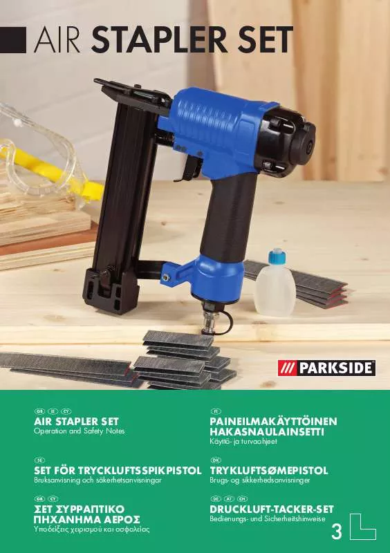 Mode d'emploi PARKSIDE KH 3041 AIR STAPLER SET