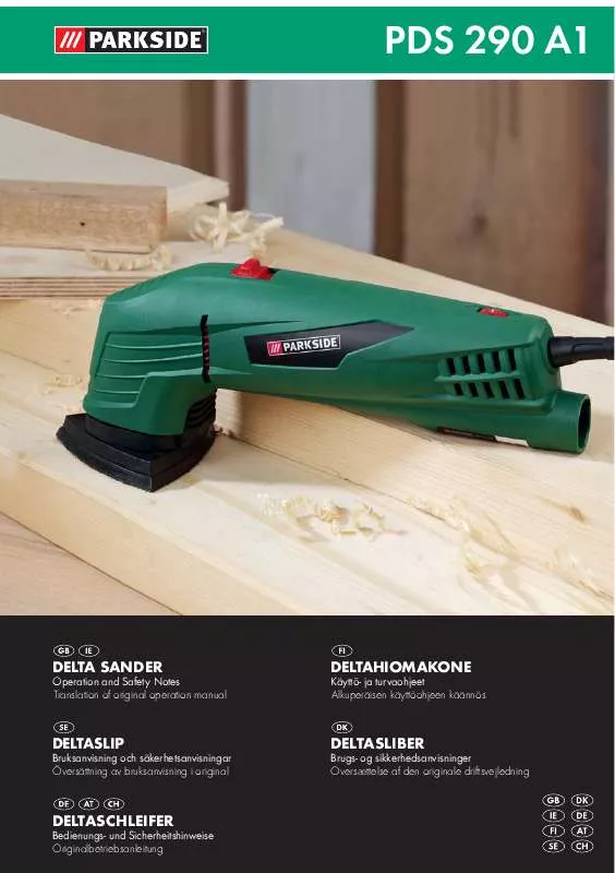 Mode d'emploi PARKSIDE KH 3051 DELTA SANDER