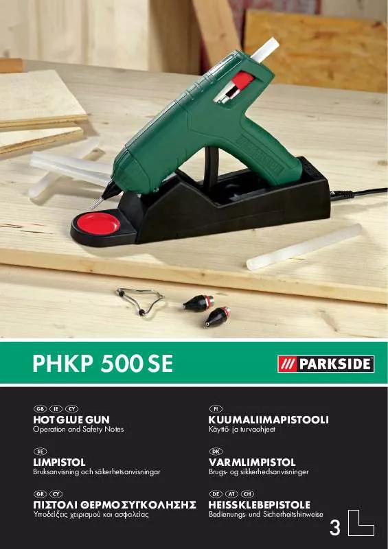 Mode d'emploi PARKSIDE PHKP 500 SE