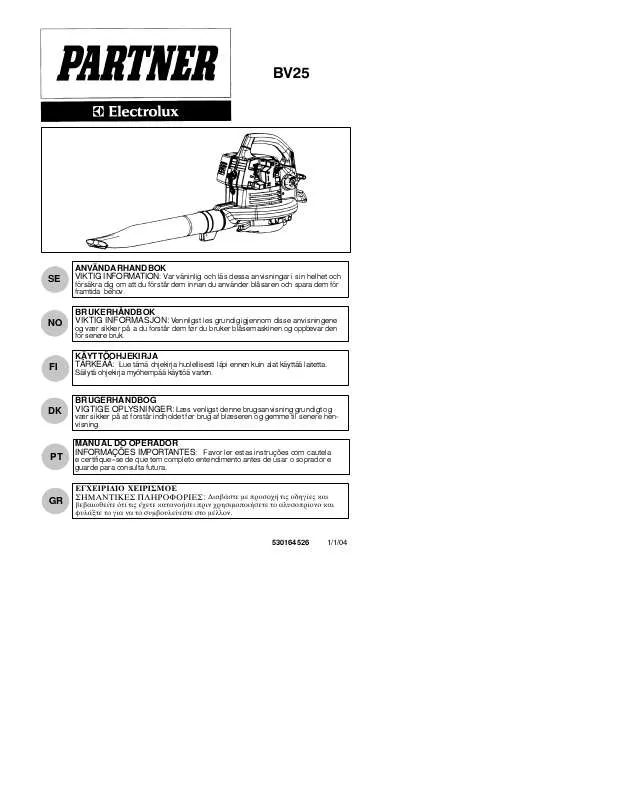 Mode d'emploi PARTNER BV 25