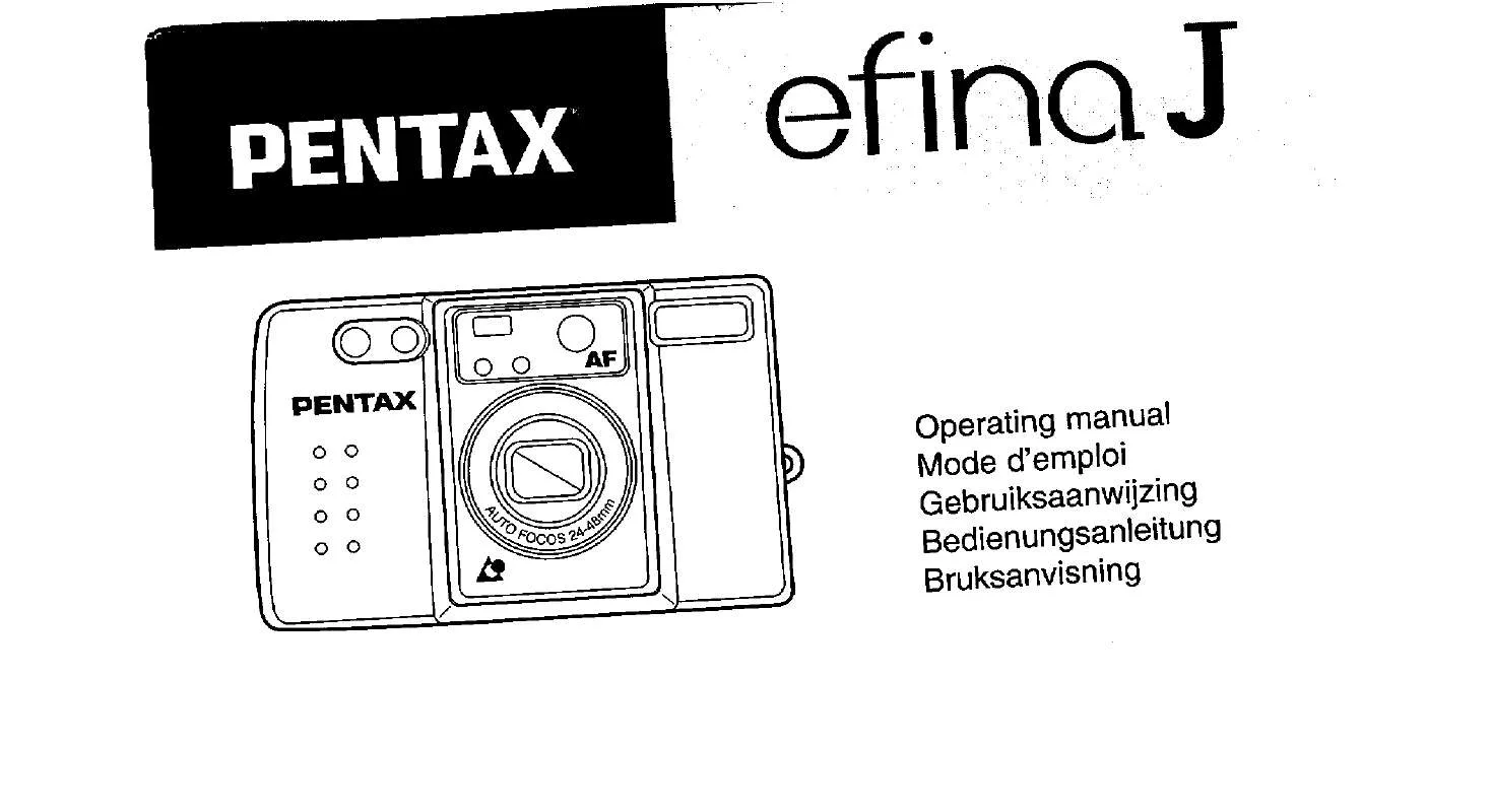 Mode d'emploi PENTAX EFINA J