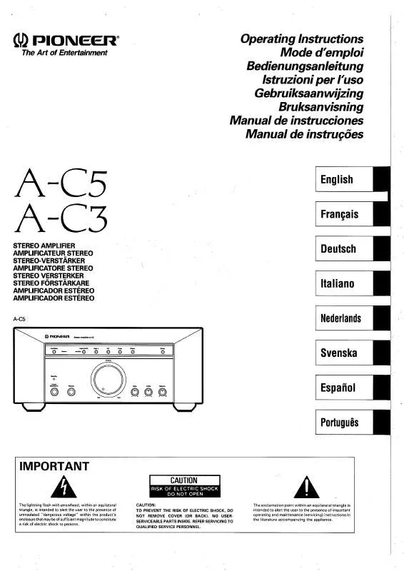 Mode d'emploi PIONEER A-C3