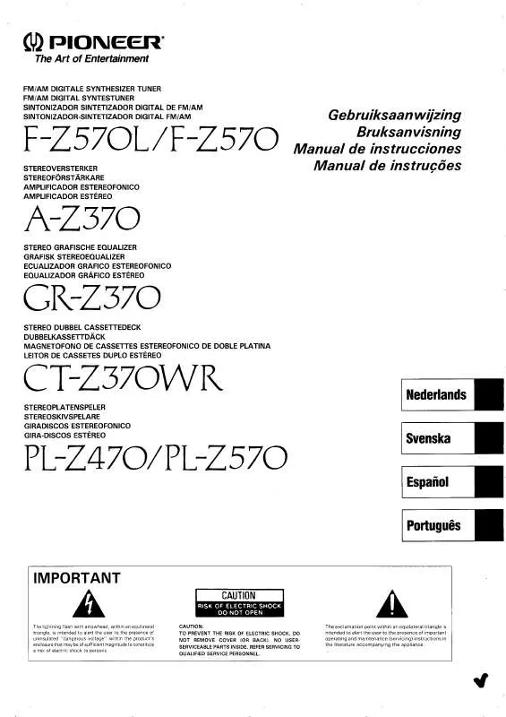 Mode d'emploi PIONEER A-Z370