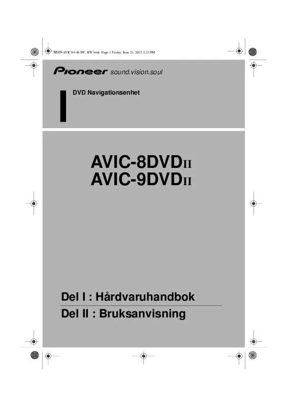 Mode d'emploi PIONEER AVICC-C-8DVD-II