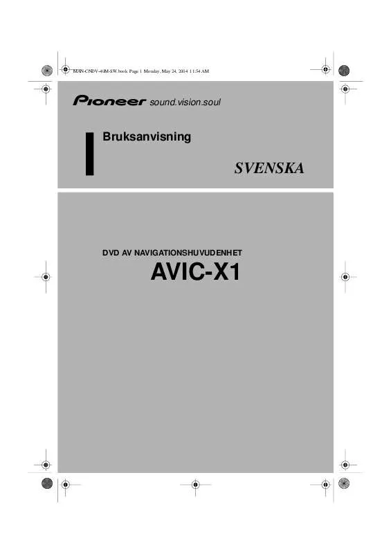 Mode d'emploi PIONEER AVIC-X1
