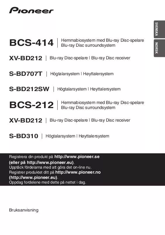 Mode d'emploi PIONEER BCS-212