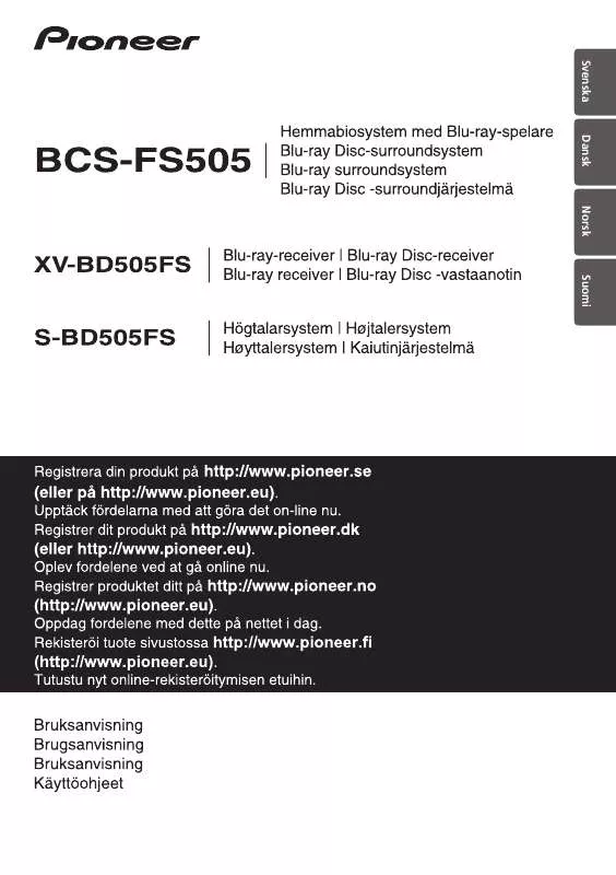 Mode d'emploi PIONEER BCS-FS505