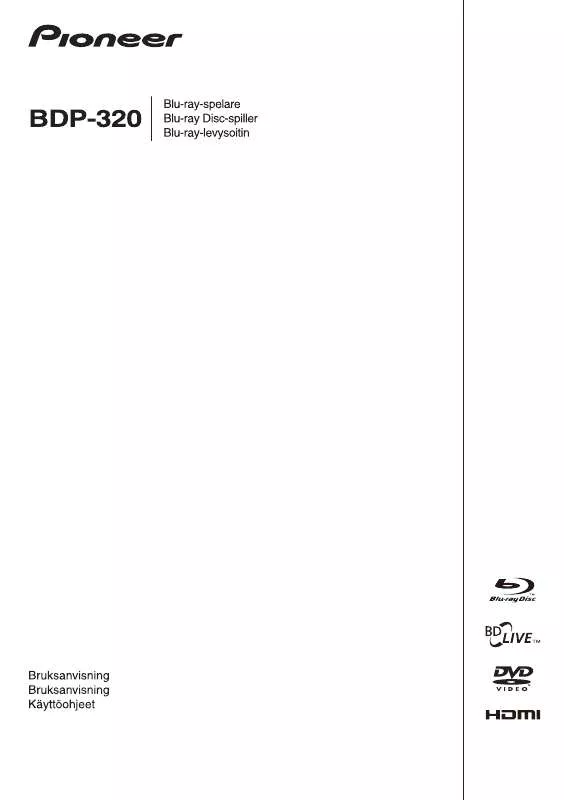 Mode d'emploi PIONEER BDP-320