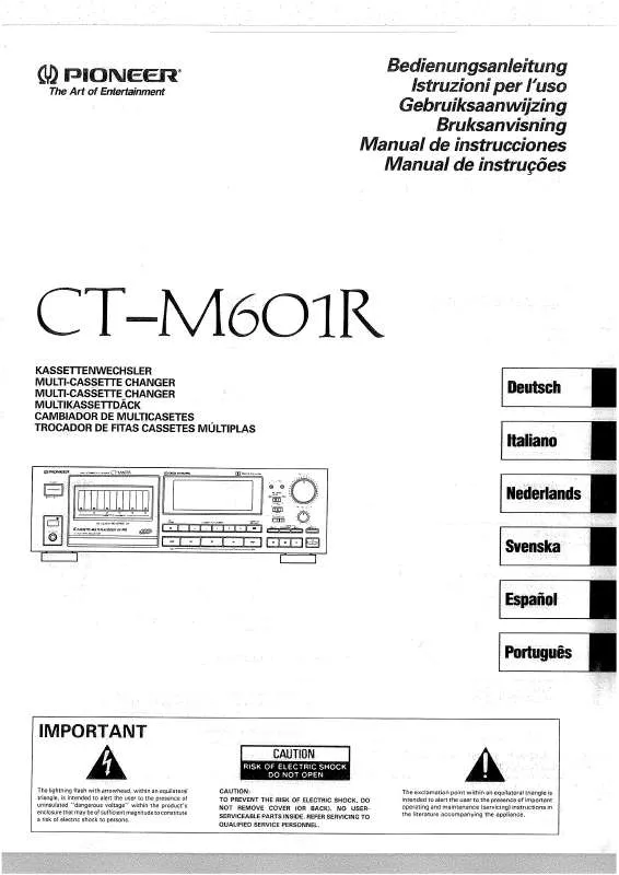 Mode d'emploi PIONEER CT-M50R