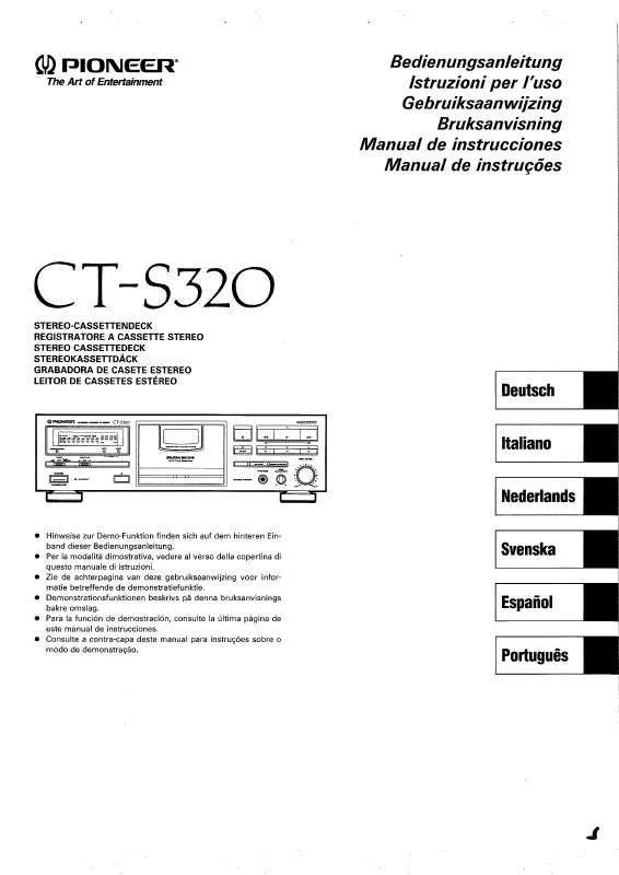 Mode d'emploi PIONEER CT-S320