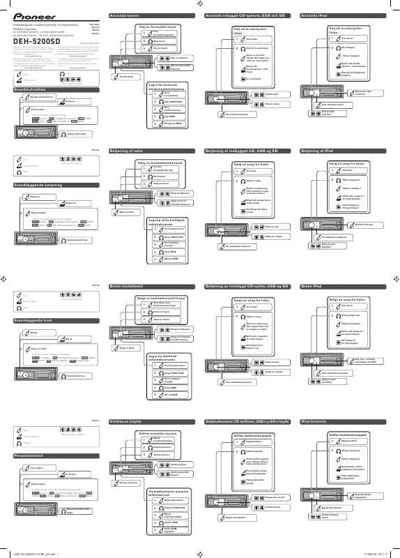 Mode d'emploi PIONEER DEH-5200SD