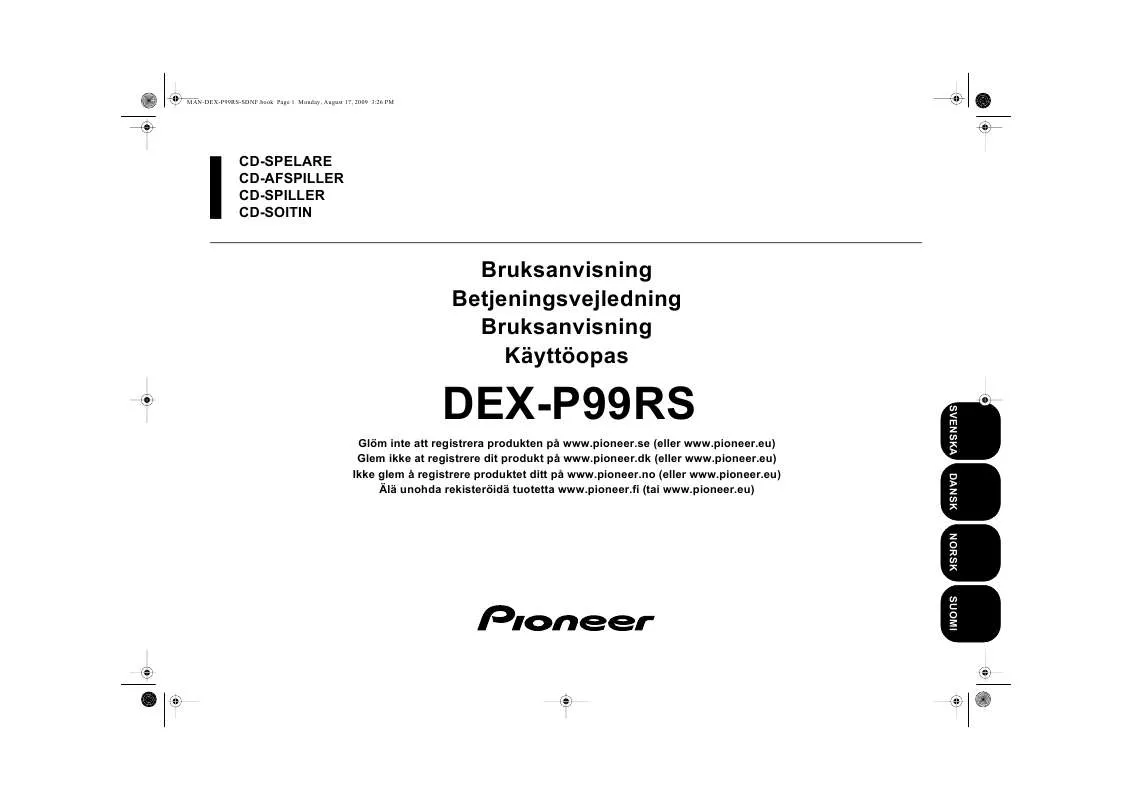 Mode d'emploi PIONEER DEX-P99RS