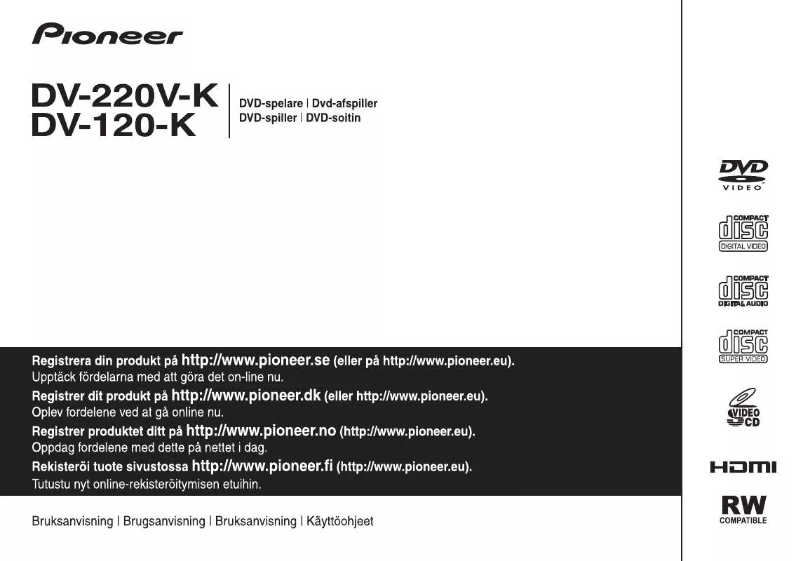 Mode d'emploi PIONEER DV-120-K