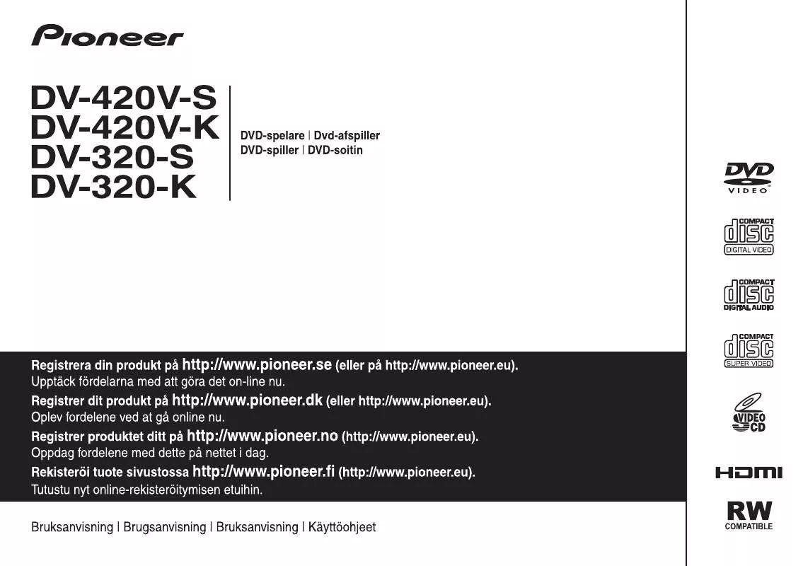 Mode d'emploi PIONEER DV-320-S