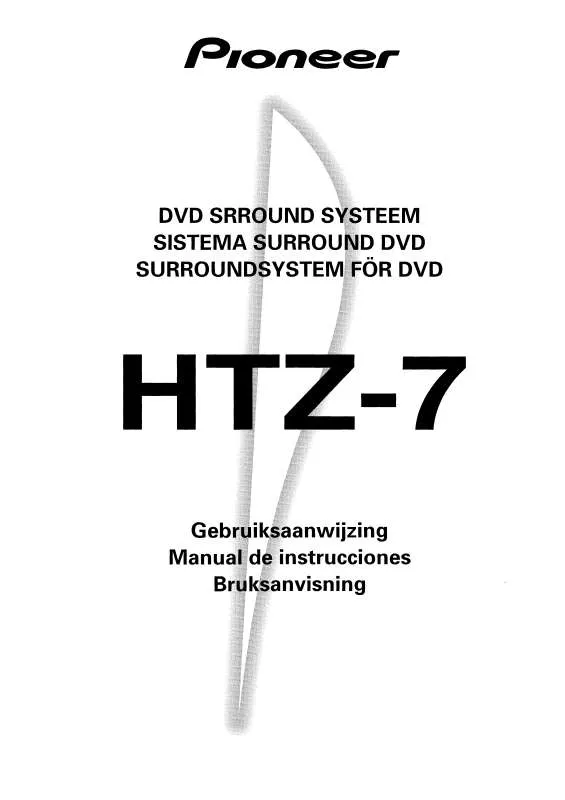 Mode d'emploi PIONEER HTZ-7