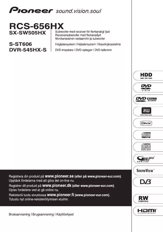 Mode d'emploi PIONEER RCS-656HX