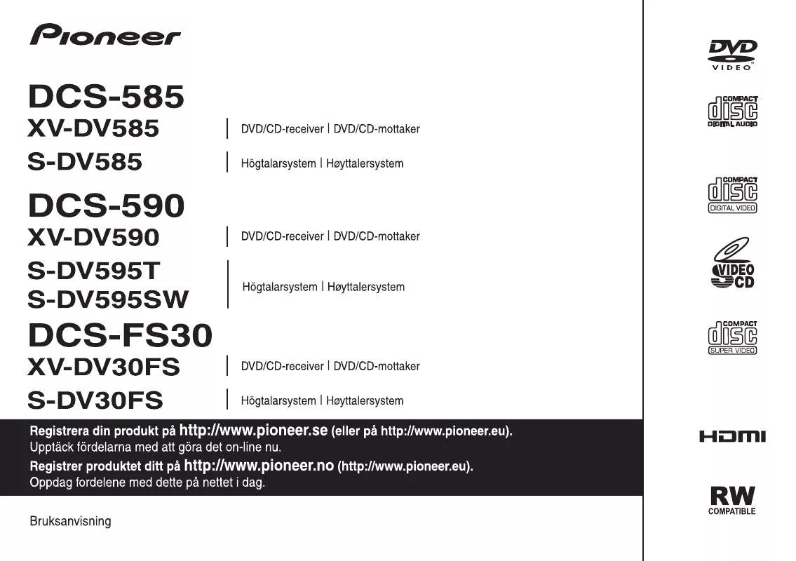 Mode d'emploi PIONEER S-DV595SW