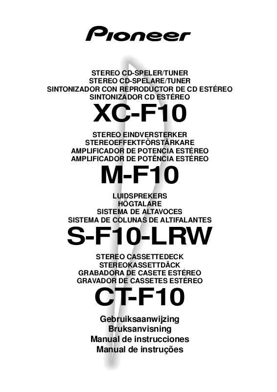 Mode d'emploi PIONEER S-F10-LRW