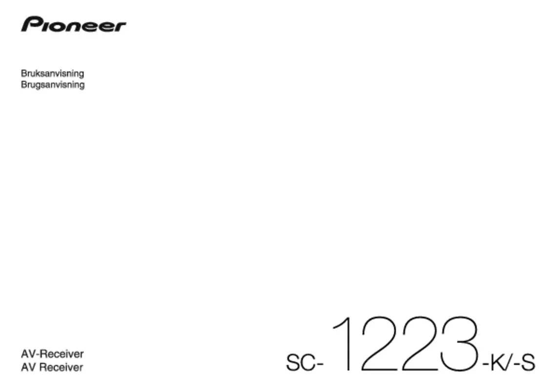 Mode d'emploi PIONEER SC-1223-K