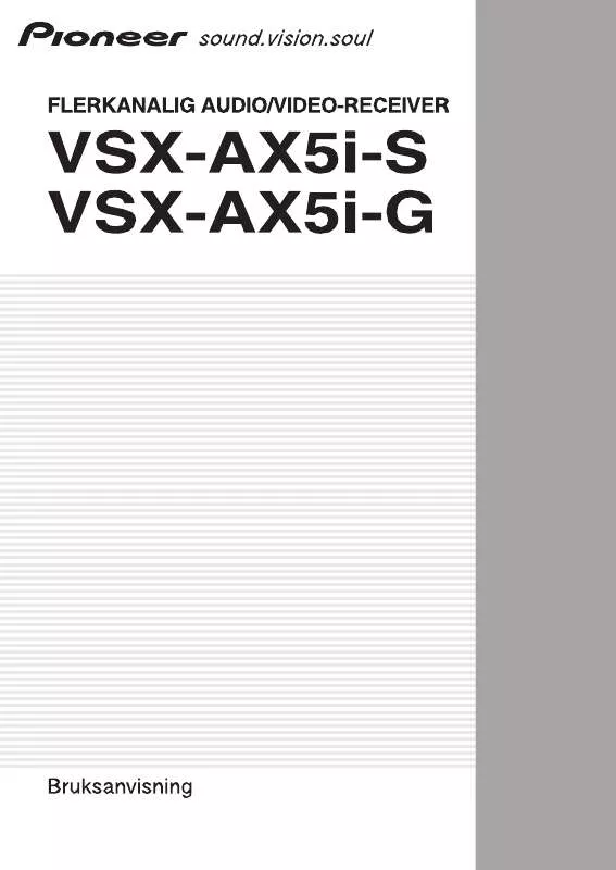 Mode d'emploi PIONEER VSX-AX5I-G