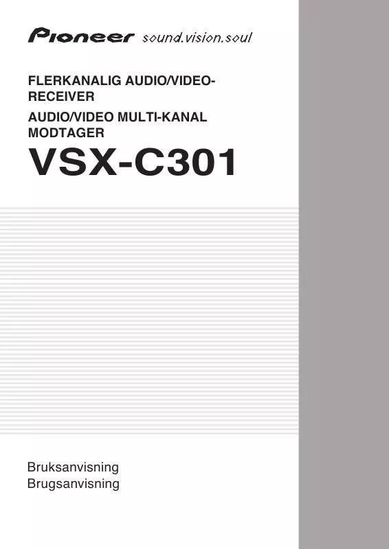 Mode d'emploi PIONEER VSX-C301