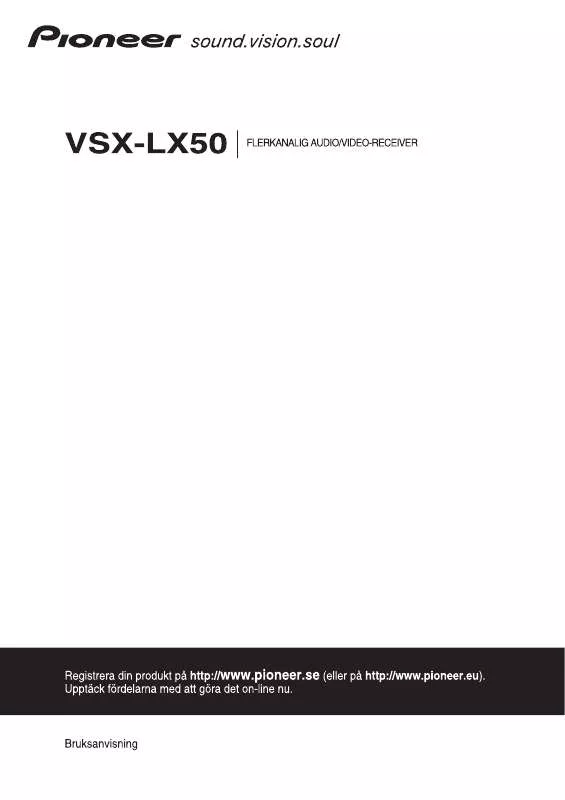 Mode d'emploi PIONEER VSX-LX50