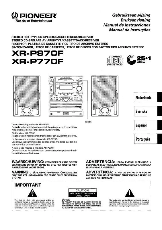 Mode d'emploi PIONEER XR-P970F