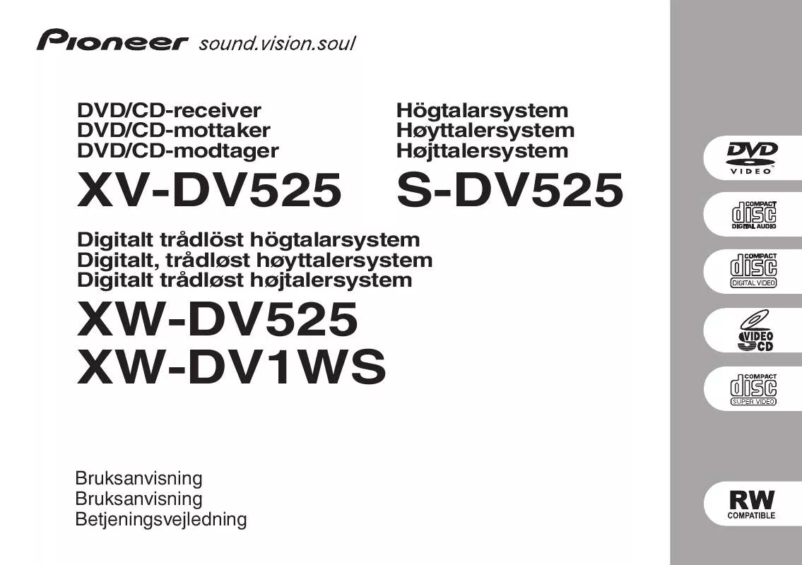 Mode d'emploi PIONEER XV-DV525 (DCS-525)