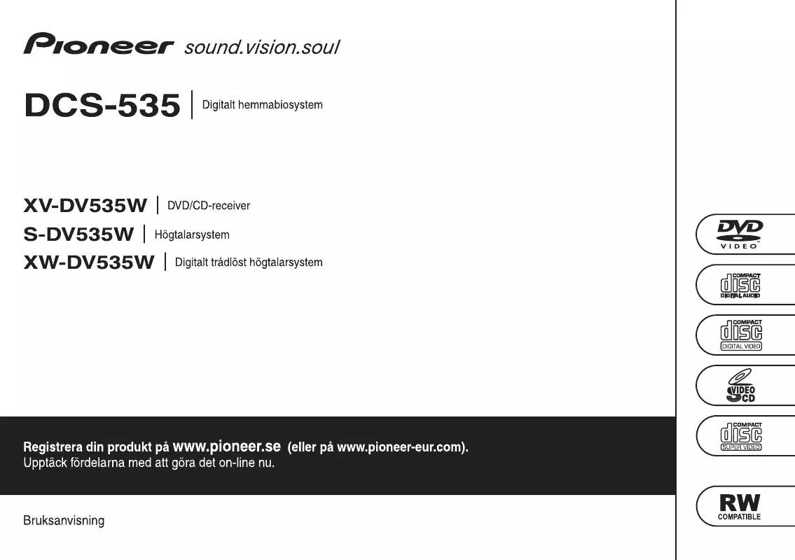 Mode d'emploi PIONEER XW-DV535W