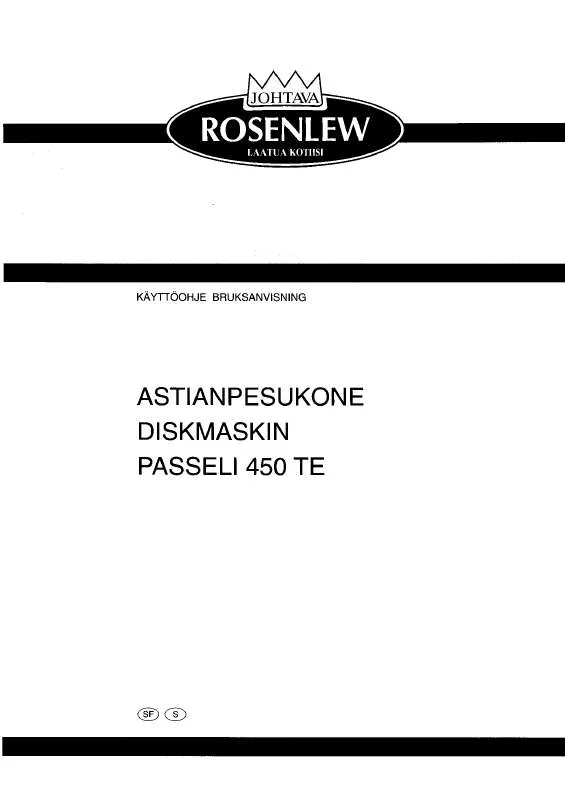 Mode d'emploi ROSENLEW 450TE