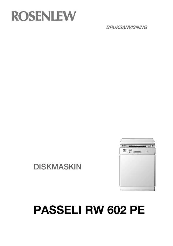 Mode d'emploi ROSENLEW PASSELI RW 602 PE F