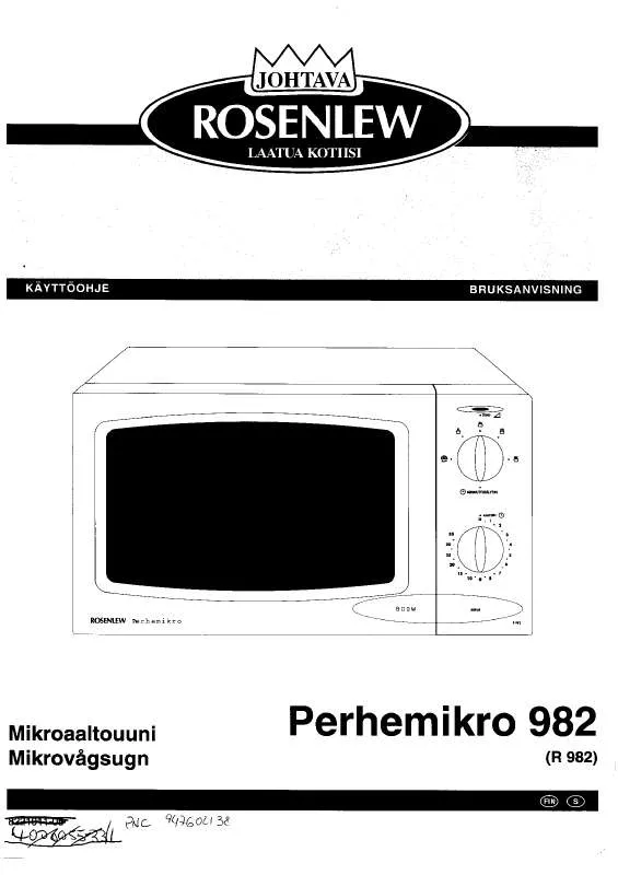 Mode d'emploi ROSENLEW R982