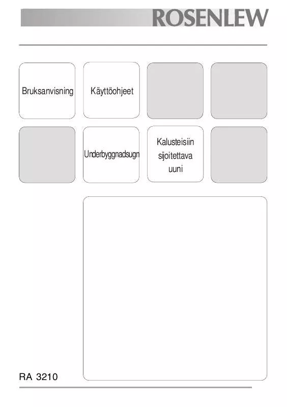 Mode d'emploi ROSENLEW RA 3210W