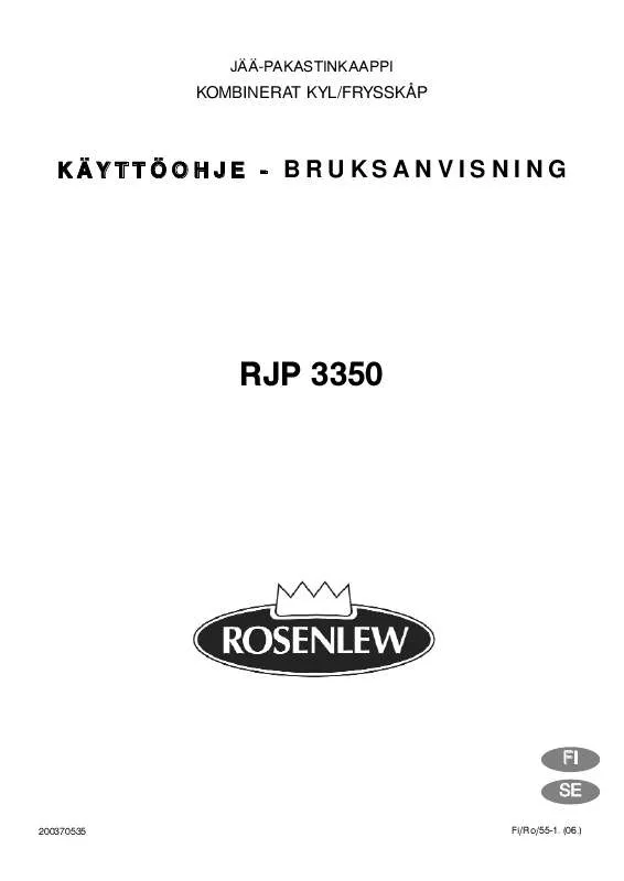 Mode d'emploi ROSENLEW RJP3350