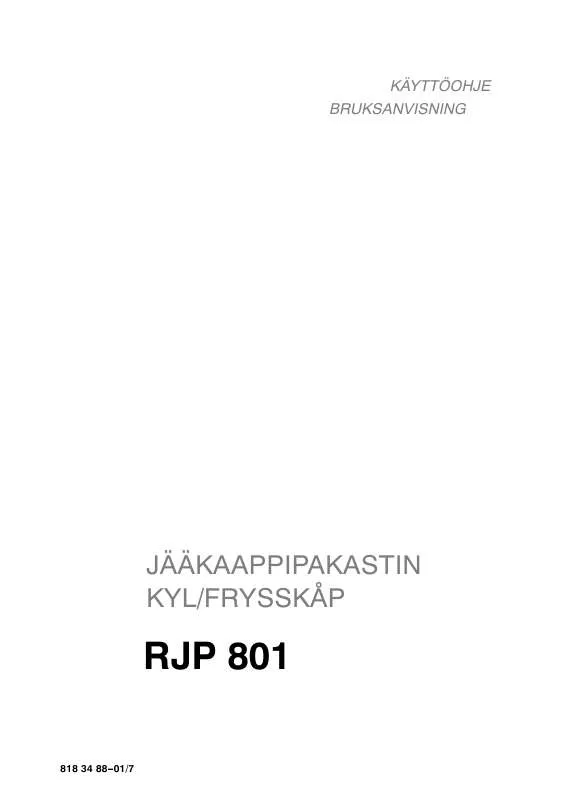 Mode d'emploi ROSENLEW RJP801