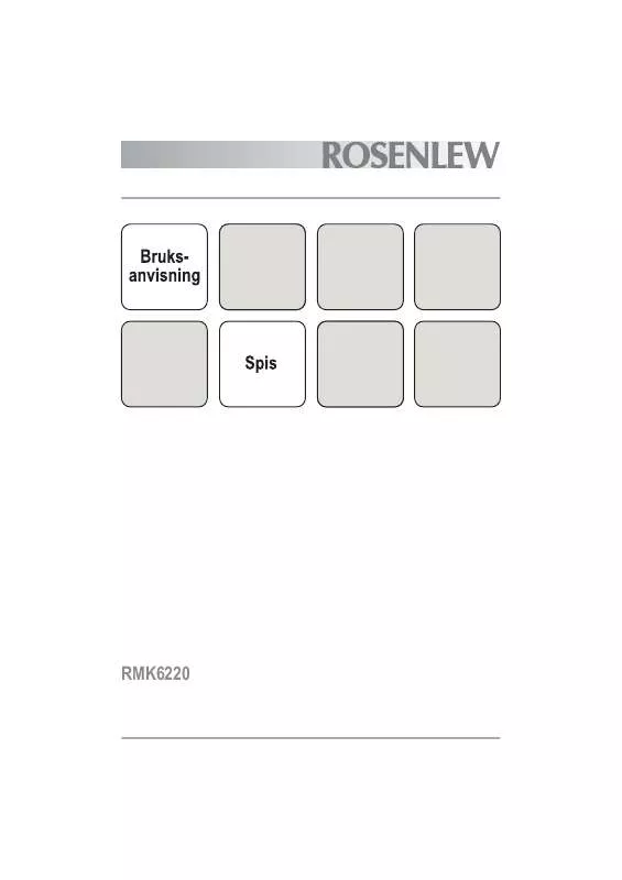 Mode d'emploi ROSENLEW RMK6220