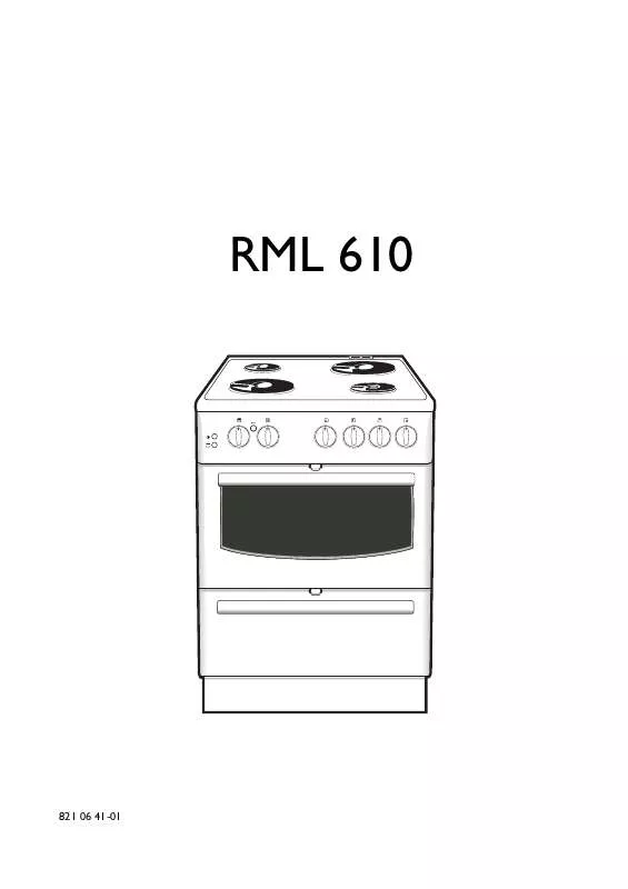 Mode d'emploi ROSENLEW RML 610