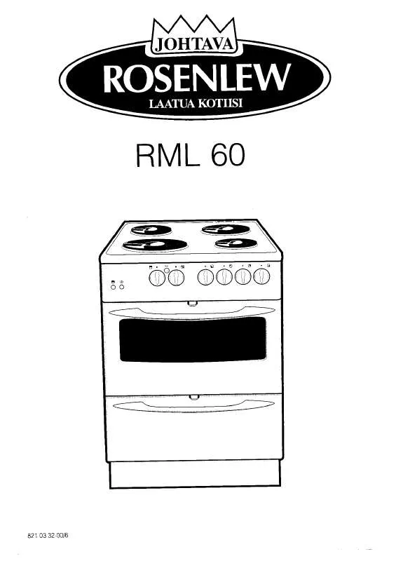 Mode d'emploi ROSENLEW RML60